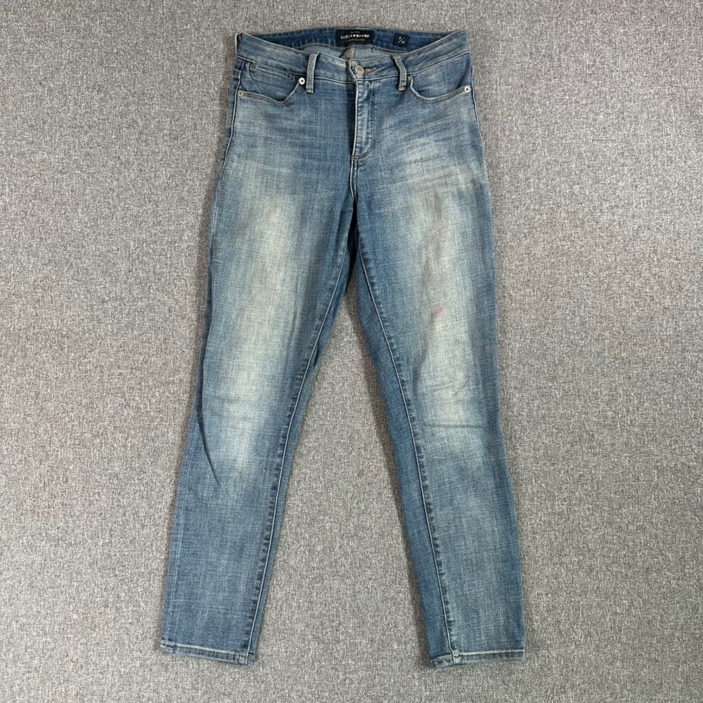 Lucky Brand Hayden Skinny Jeans Womens 2/26 Blue Denim Mid Rise Stretch Pants